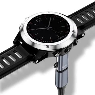 ของมาใหม่！อะแดปเตอร์แปลงที่ชาร์จgarmin type-c สำหรับfenix7 7X 5S 6 6X 6S PRO แบบงอ อุปกรณ์เสริมนาฬิกา