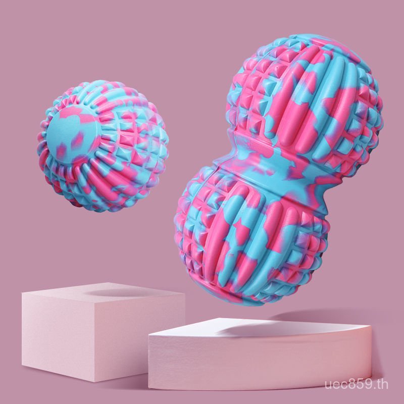 ผ่อนคลาย Fascia Ball Rolling Ball ฟิตเนสนวดเท้ากล้ามเนื้อมือไหล่คอโยคะถั่วลิสง SRM5