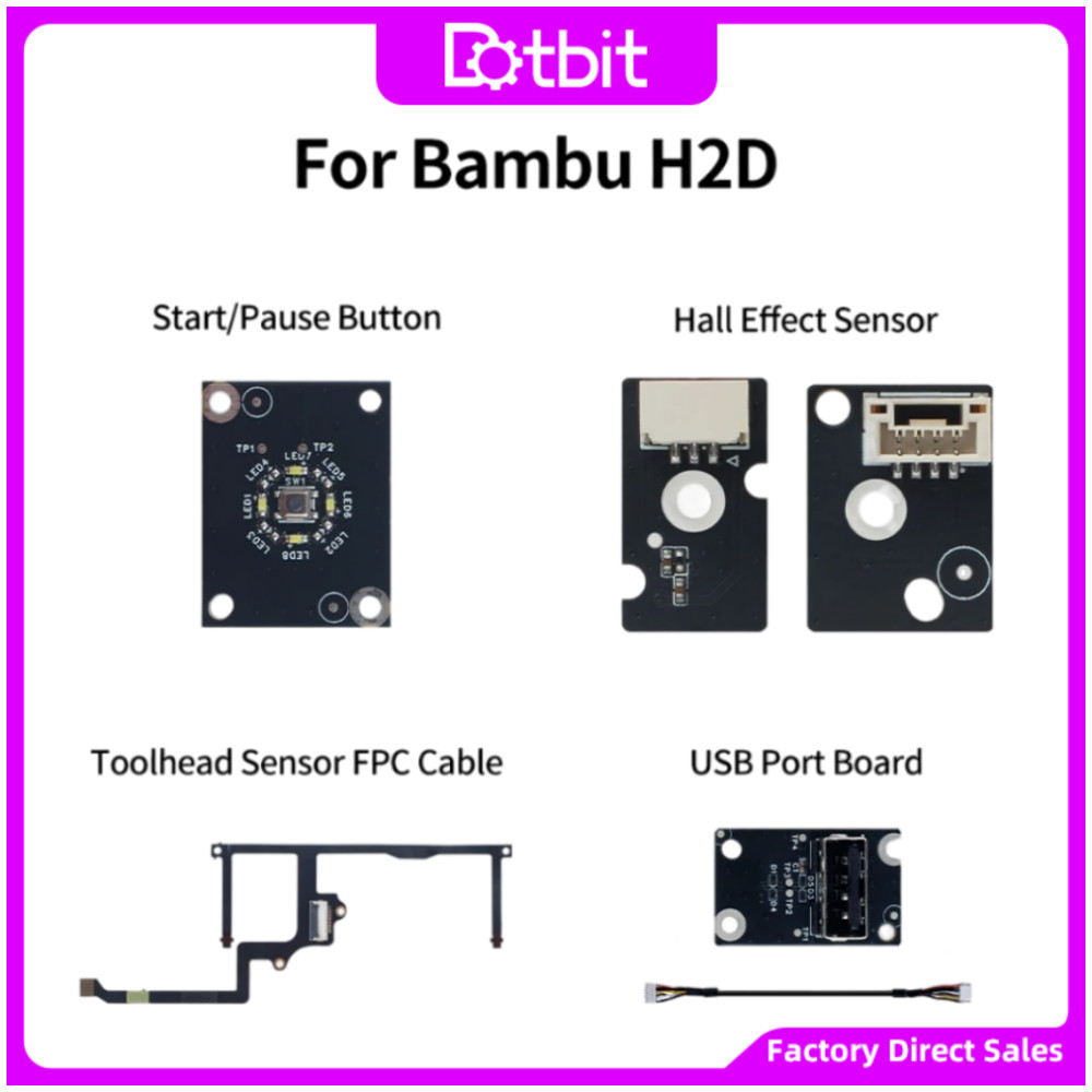 สําหรับBambu H2D Hall Effect Board/อินเทอร์เฟซUSB/H2Dเริ่มปุ่มหยุด/สามในหนึ่งเดียวFPC Hall Effectอะแ