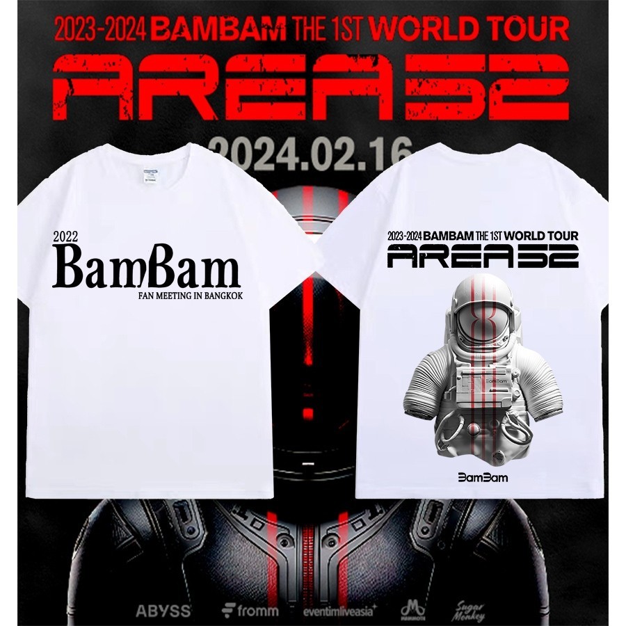 ❤️HOT คอนเสื้อ BamBam KPOP BamBam คอนเสิร์ต เดี่ยวครั้งแรก แบมแบม เสื้อยืดผ้า Cotton เสื้อยืดสตรี Un
