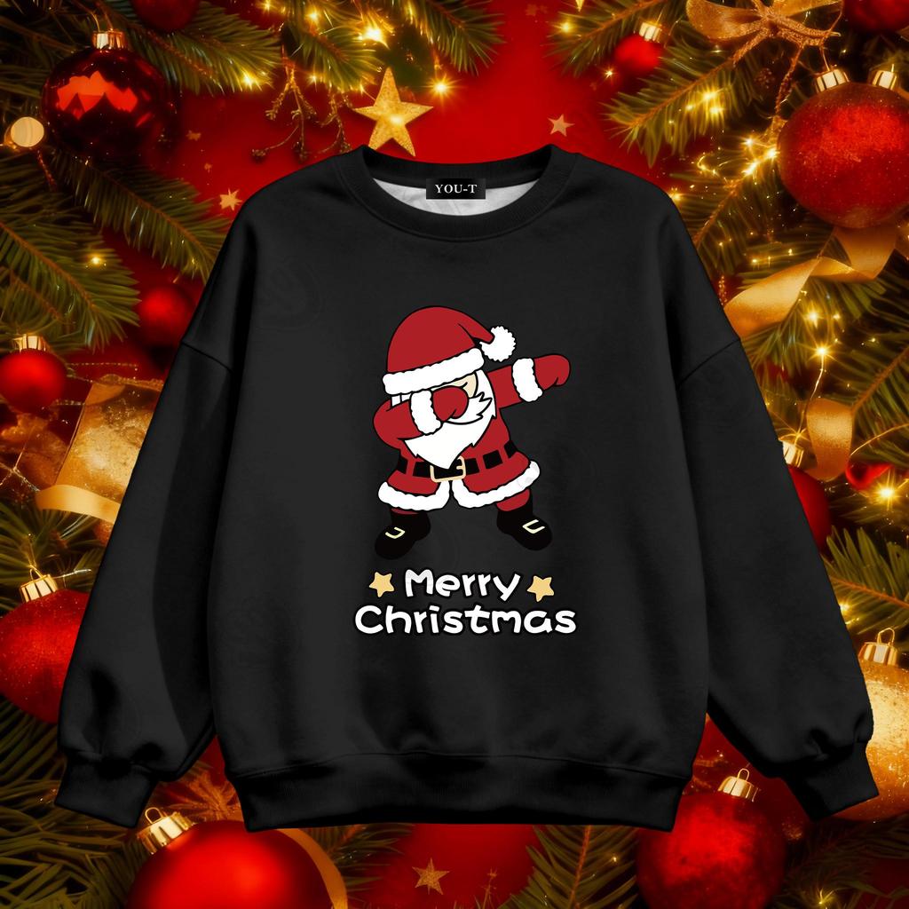 🌷Su.Tee🌷 เสื้อกันหนาวแขนยาว คอกลม ทรงหลวม พิมพ์ลายตัวอักษร ลาย "Merry Christmas" สไตล์เกาหลี ผ้าสำลีนิ่มค่ะ