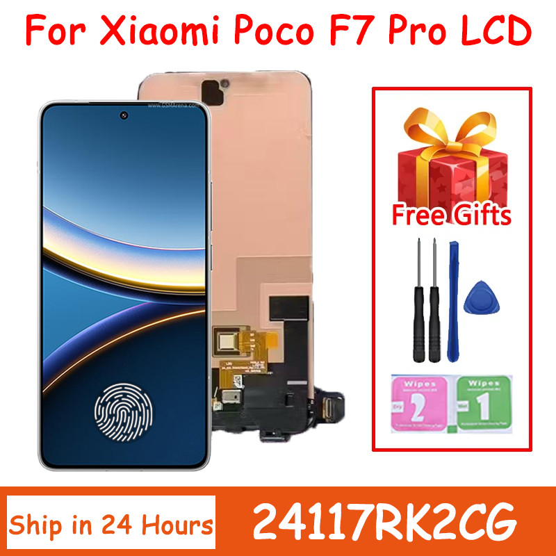 6.67 AMOLED สําหรับ Xiaomi Poco F7 Pro จอแสดงผล LCD Touch Screen Digitizer สําหรับ POCO F7Pro 24117R