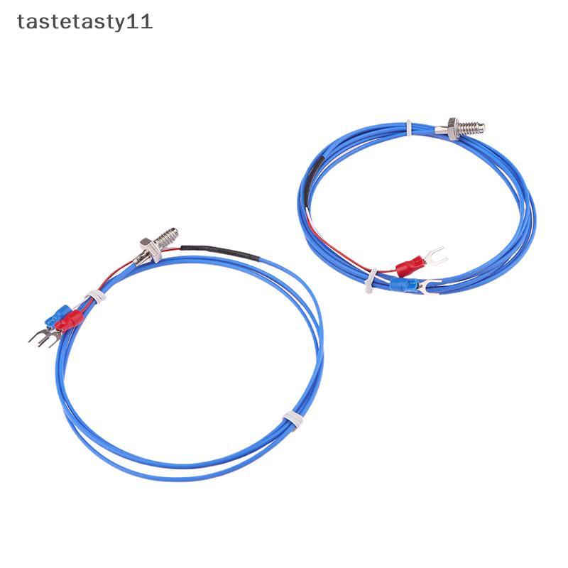 TA K/PT100 ประเภท M3 M4 สกรูทองแดง Thermocouple 0.5/1/2M ความแม่นยําสูงกันน้ํา PTFE สาย 3D เครื่องพิ