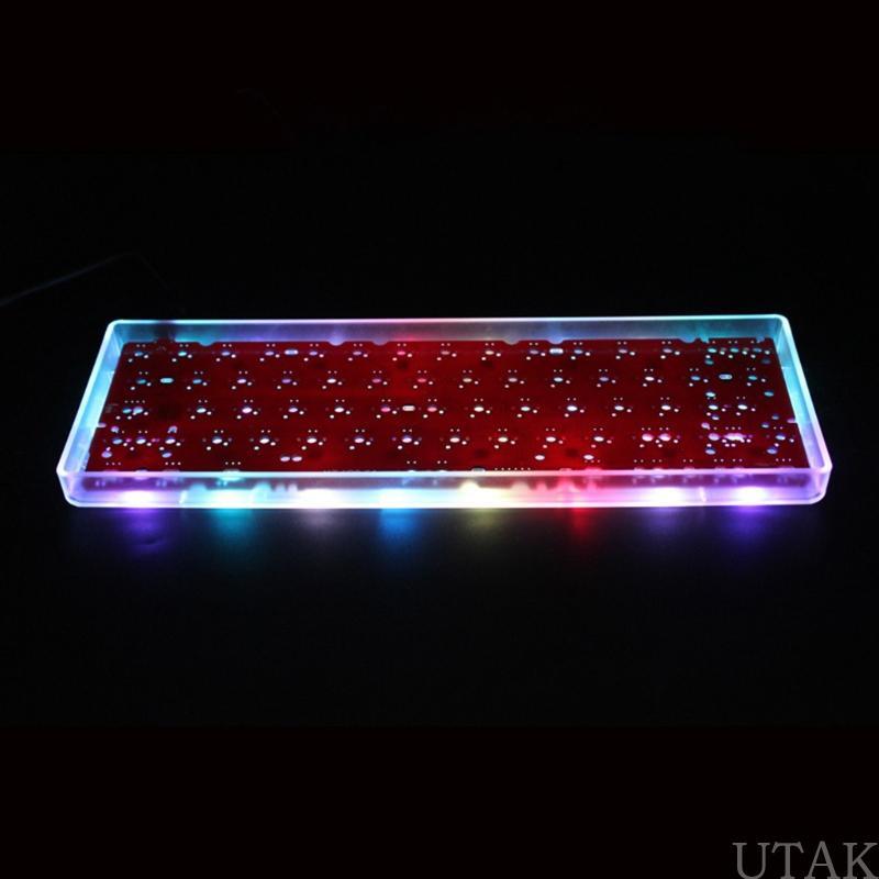 TAKE Clear Mini Keyboard GH60 พลาสติกสําหรับเคสสําหรับ 60% Mechanical Gaming Keyboard Com