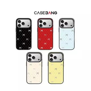 CASEBANG - Polka Dot Bow เคสแม่เหล็ก ImagiSnap ถอดเปลี่ยนได้ กันตกทหาร รองรับ iPhone15-17
