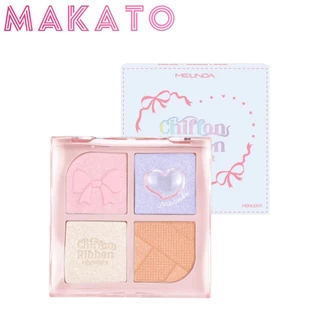 MEILINDA Chiffon Ribbon Highlight เมลินดา ไฮไลท์ เนื้อละเอียด สีสวย เกลี่ยง่าย ผิวดูโกลว์ ขนาด 8.8g