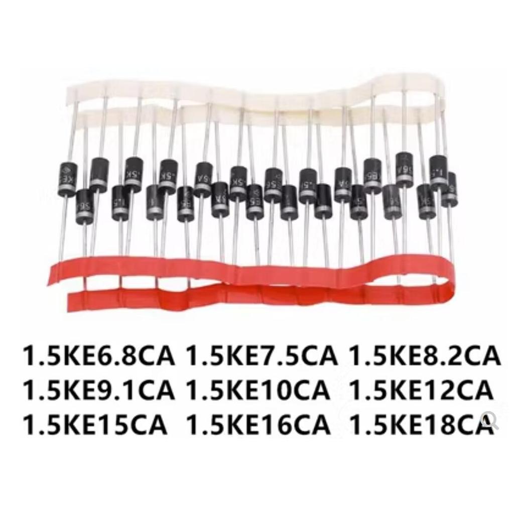 20PCS ยี่ห้อใหม่ 1.5KE12CA 1.5KE15CA 1.5KE16CA 1.5KE18CA 1.5KE20CA 1.5KE22CA 1.5KE24CA TVS ไดโอด 1.5