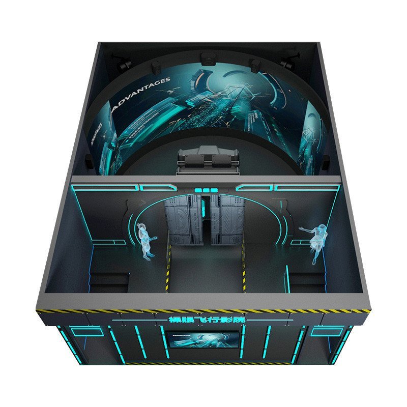 เอฟเฟกต์พิเศษ Track vr Cinema Cinema Seat View Area 5D Project Theme Cinema เก้าอี้สนามเด็กเล่น Dyna