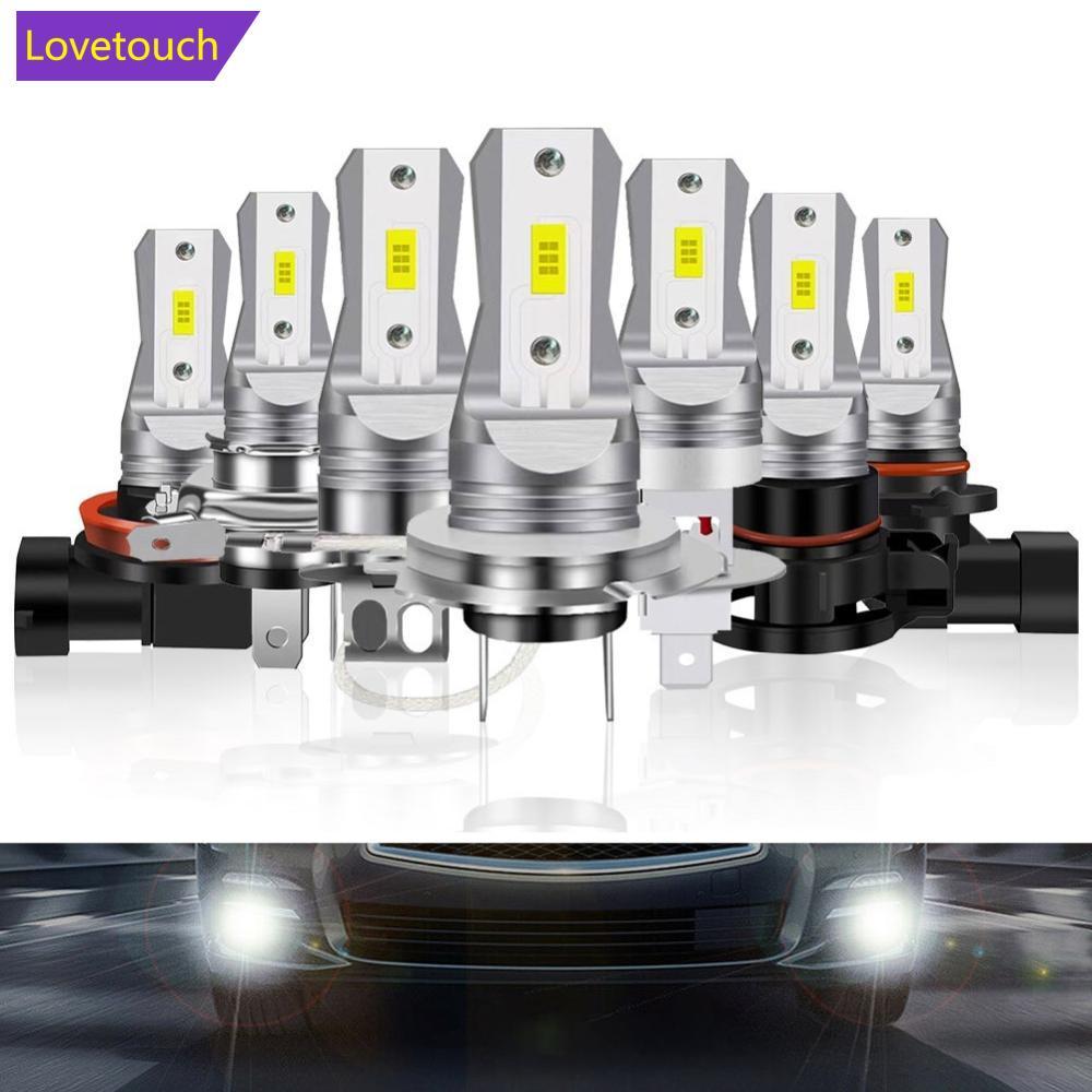 LOVETOUCH 1 PC 80W ไฟหน้ารถ Mini H7 หลอดไฟ LED 1:1 ขนาดโคมไฟไร้สาย 1800LM CSP LED ชิปหมอกหลอดไฟ 6000
