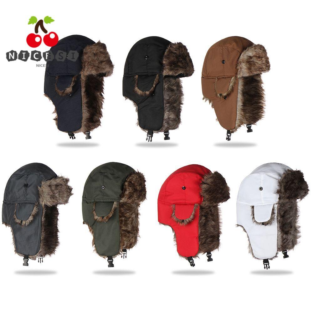 หมวกRussian Ushanka ขนป่าสำหรับกลางแจ้ง