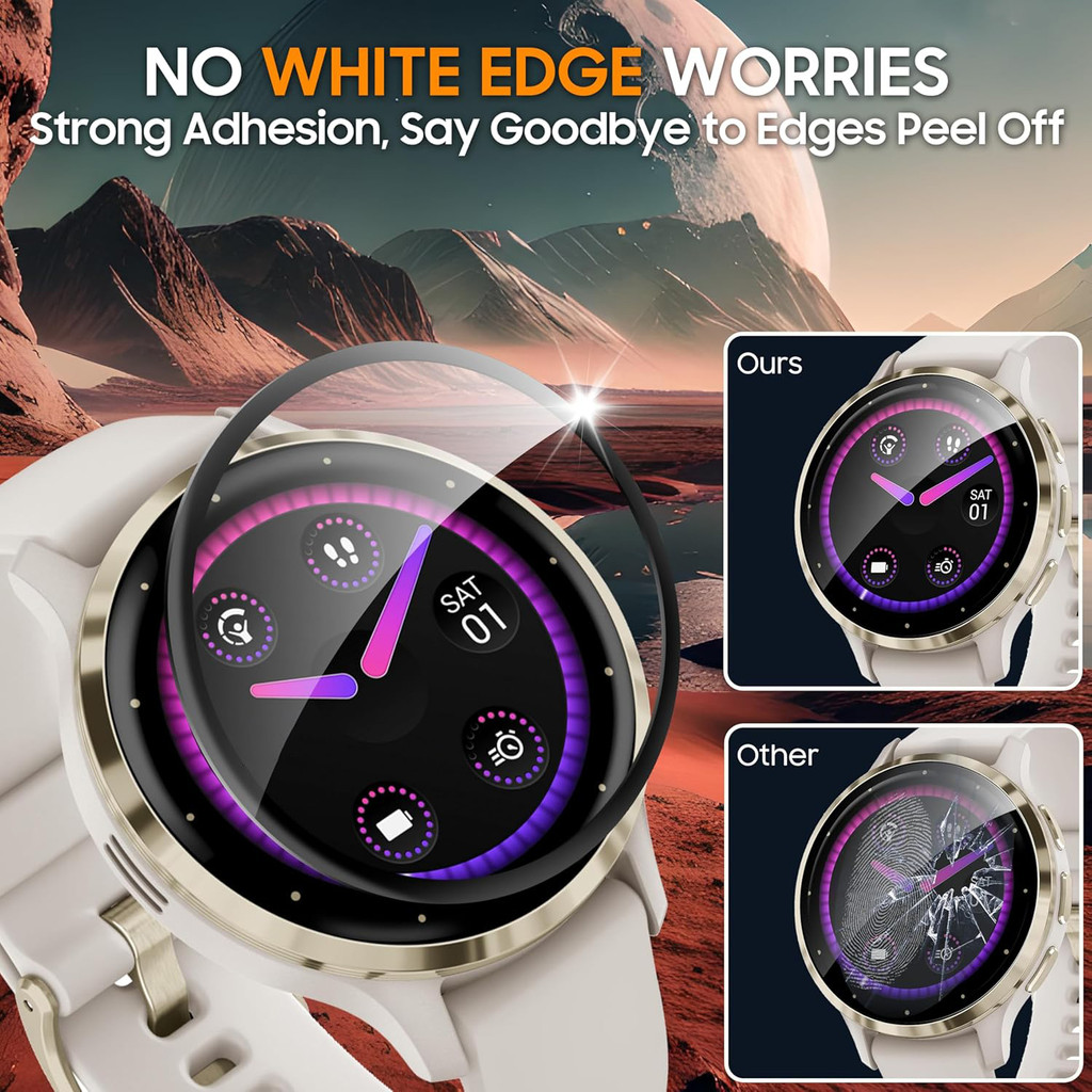 1-5PCS ฟิล์มกันรอยหน้าจอใช้งานร่วมกับ Garmin Venu 4 45 มม.41 มม.ฟิล์มโค้ง Anti-Scratch ไม่ใช่แก้ว PMMA ฟิล์มคอมโพสิต - รูปที่ 6