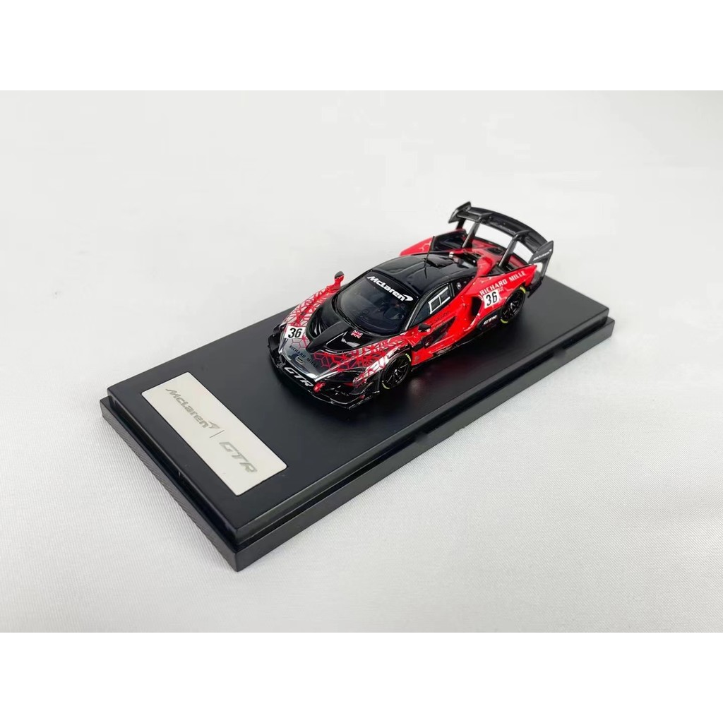 คลังสินค้าพร้อม LCD 1: 64 McLaren Senna McLaren Senna GTR โมเดลรถโลหะผสมไฟฟ้า
