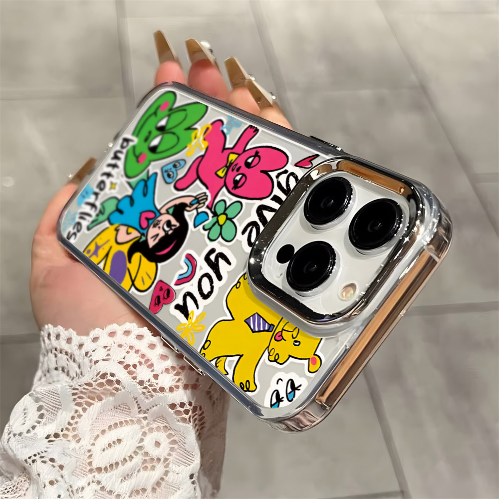 INS สำหรับ Samsung A56 A17 A07 A36 A06 A55 A22 5G A26 A16 A54 A15 A05S S25 Ultra เคสโทรศัพท์มือถือลายการ์ตูนใสกันกระแทก - รูปที่ 7