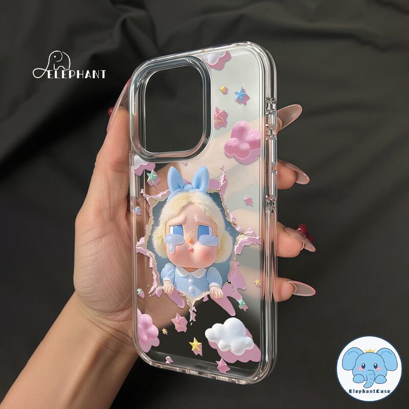 เคสไอโฟน17 สำหรับIPhone 11 17 Air XR 15 13 12 16 14 Pro Max X XS Max 14 8 7 15 16 Plus SE แฟนตาซีน่ารักเมฆดาวร้องไห้ปกใส