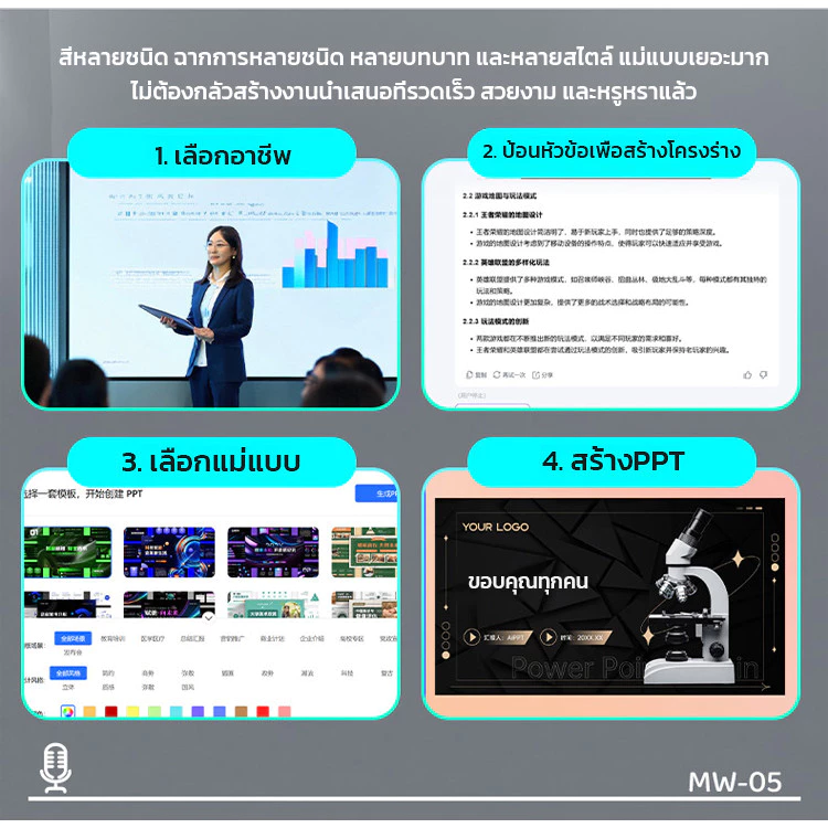 เมาส์ไร้สายอัจฉริยะ ความละเอียดสูง สําหรับสํานักงาน thumbnail 9