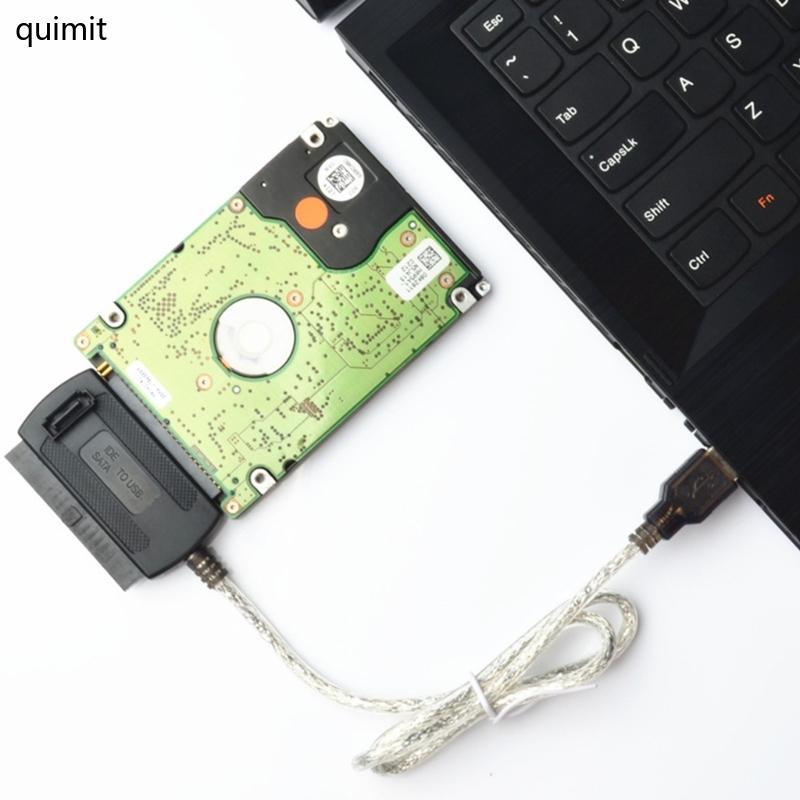 QUIM USB Male to IDE Adapter Converters Cable Hard Drive Adapter Cable ภายนอก