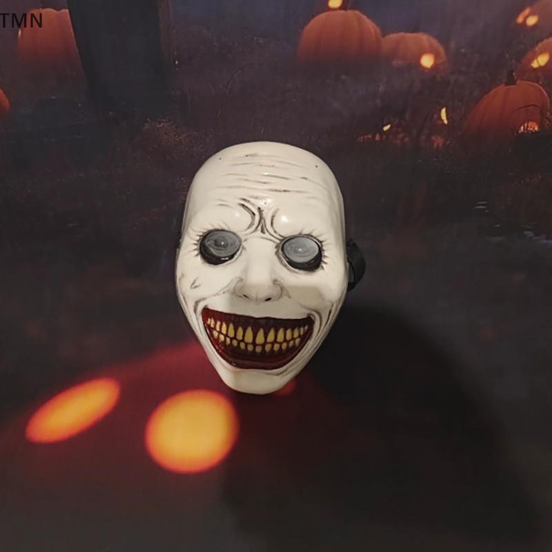 [TMN] สยองขวัญ Exorcist Smiling Face Demon Mask คอสเพลย์ Evil Creepy Ghost Skull หน้ากากพลาสติกฮาโลว
