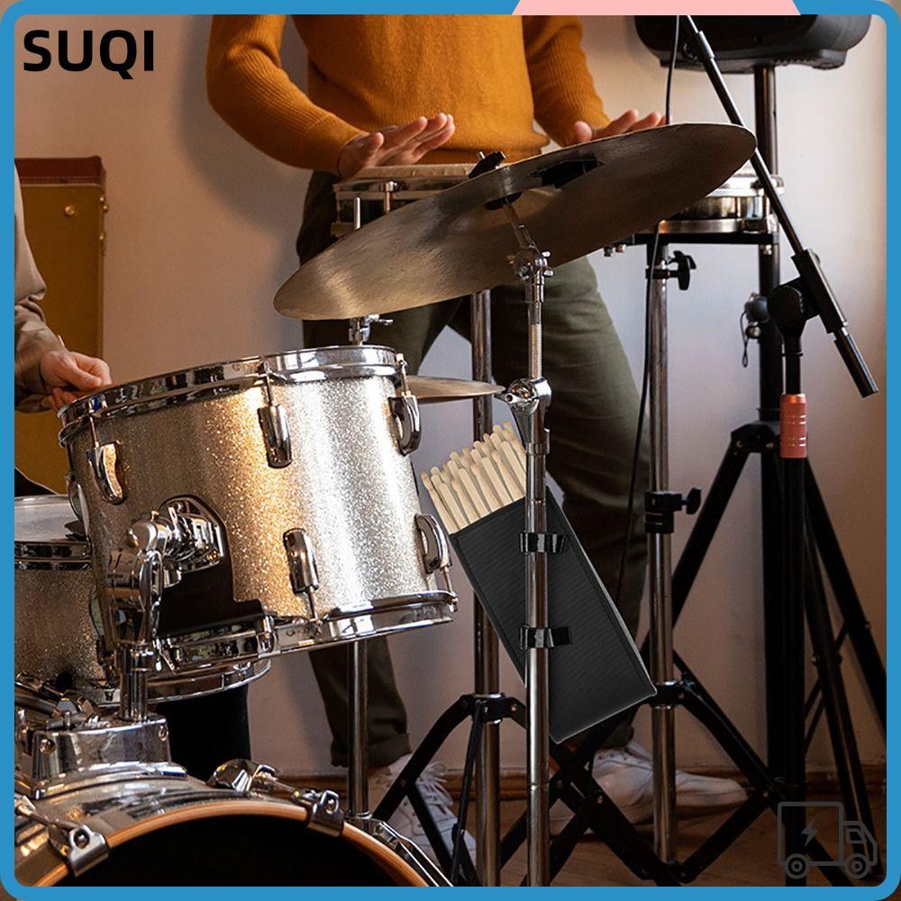 SUQI Drum Sticks Bag, Quick Release Universal Drumstick Holder, เครื่องดนตรีทนทานปรับกลอง Mallet Bag