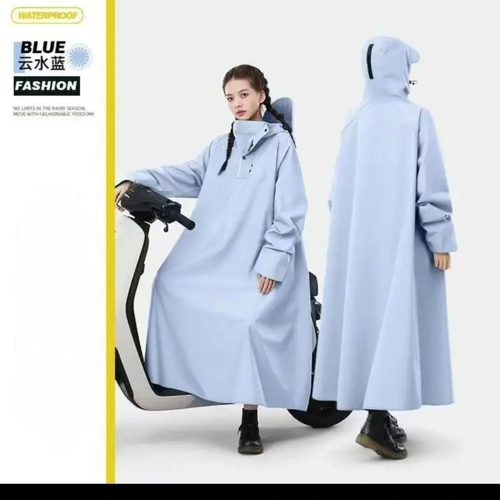 [ร้านสินค้าส่วนตัวของ Yijia Fairy] คําแนะนําผลิตภัณฑ์ร้อนป้องกันพายุฝนเสื้อกันฝนหนาพิเศษไฟฟ้ายาวแบตเ