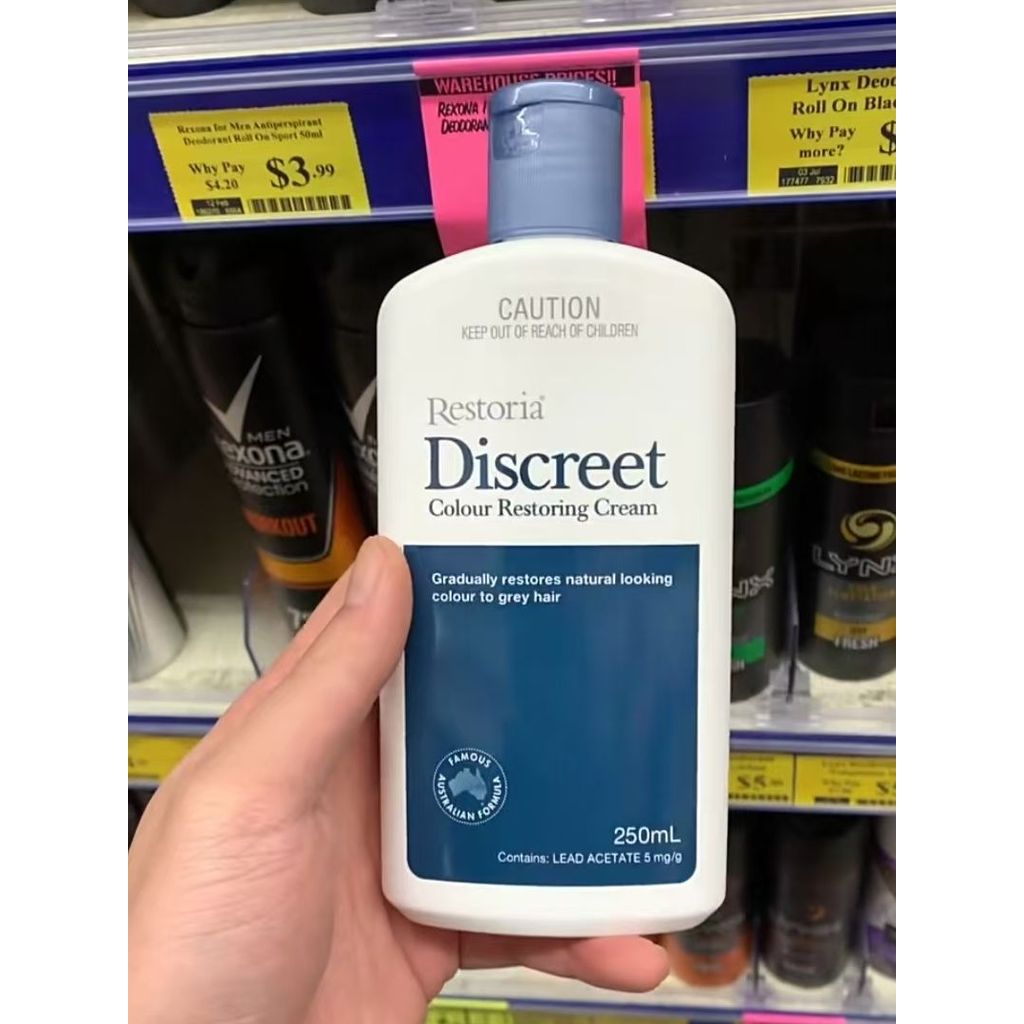 LL:SuwTaw: Restoria Discreet 250g เรสโตเรีย ดีสครีท ครีมแต่งผมดำ เปลี่ยนสีผมขาว คืนสู่สีผมที่แลดูเป็นธรรมชาติ