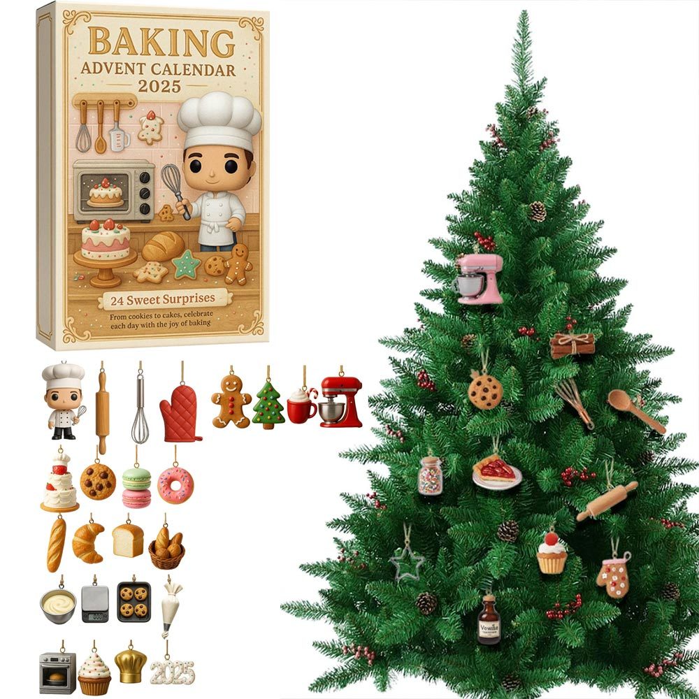 Christmas Countdown Decoration Christmas Anticipation Calendar Christmas Baking Advent Calendar Fun 