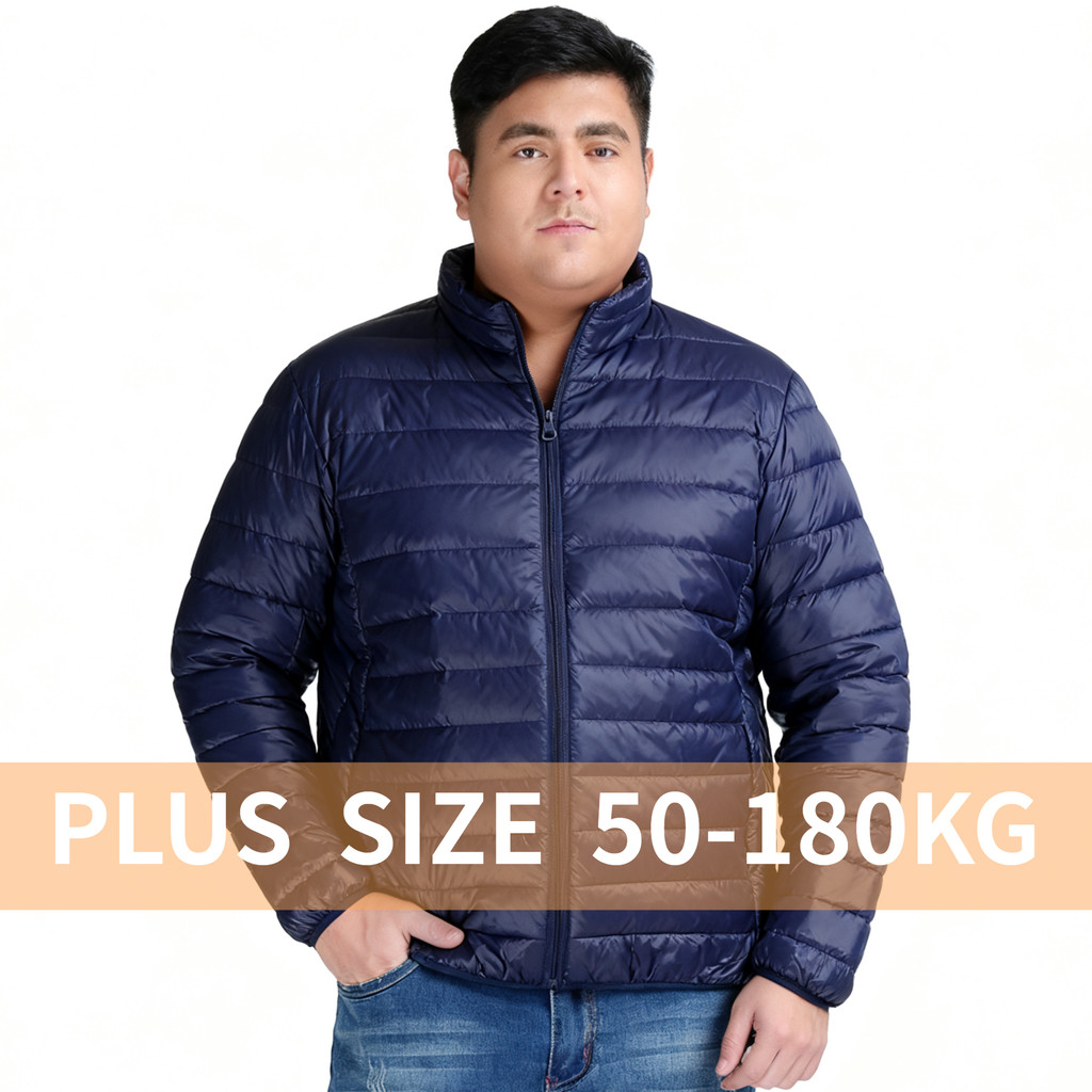 โค้ตผู้ชายไซส์ใหญ่ ขนาด 9XL และ 10XL ออกแบบให้สวมใส่ง่าย อุ่นในหน้าหนาว เบาและป้องกันลม