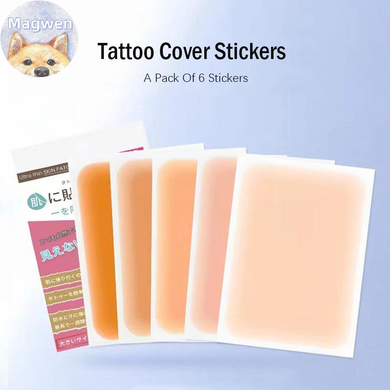 Magwen 6PC กันน้ํา Tattoo Flaw ปกปิดเทป Full Cover สติกเกอร์คอนซีลเลอร์ Body Arm TH