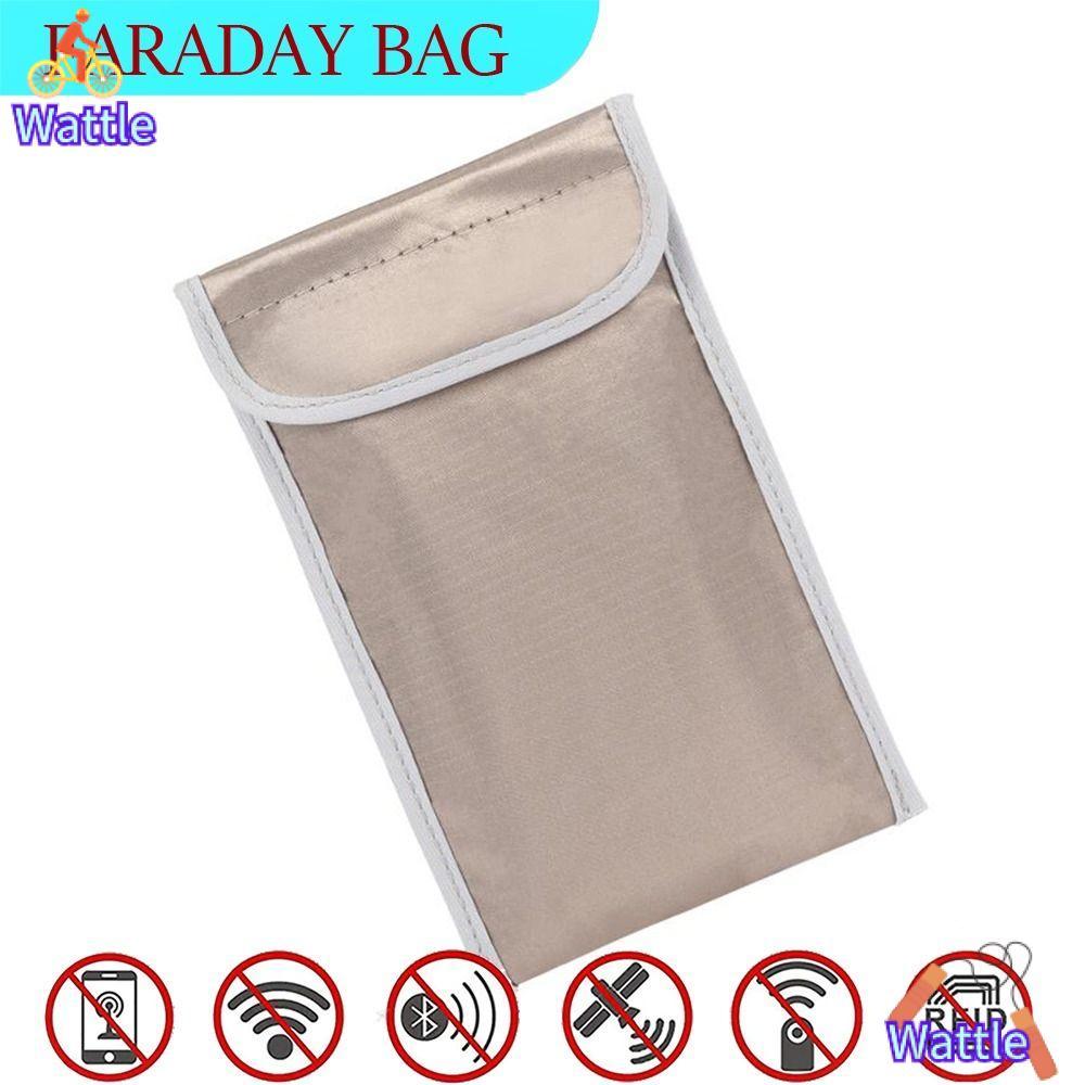 WATTLE Shield Bag Pouch, Anti-Ray Blocking Faraday Bag, Anti-tracking IC Magnetic Card Mobile Phone 
