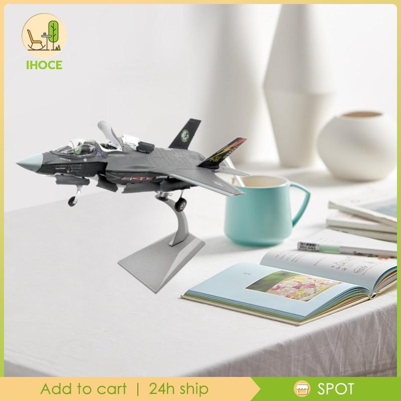 [Ihoce] 1/72 Scale F35 B Fighter Jet Model Aircraft Model Collectibles Desktop