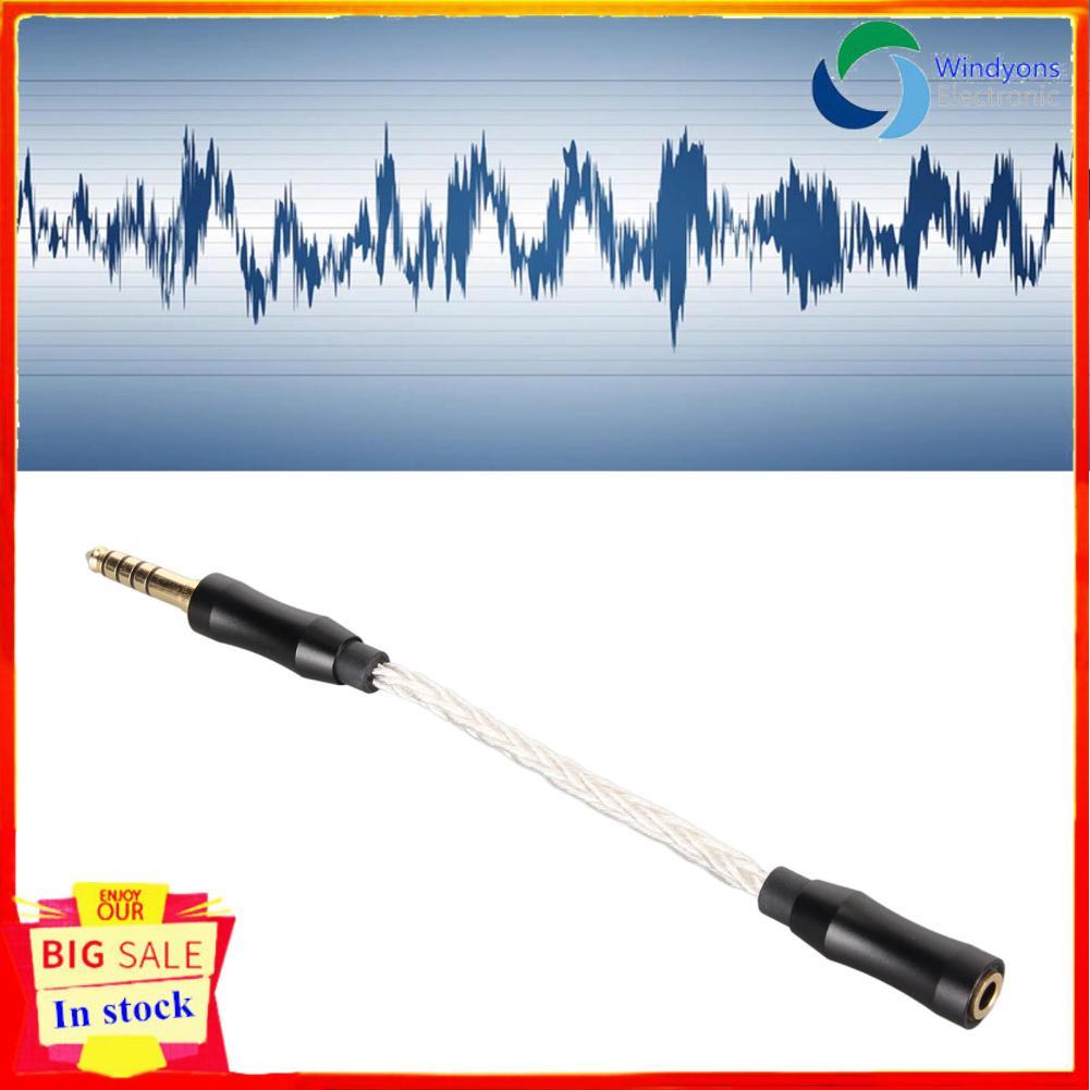 Windyons VBESTLIFE อะแดปเตอร์หูฟังสาย 3.5 มม.สเตอริโอหญิงถึง 4.4 มม.Balanced ชาย 8 Strands Stranding