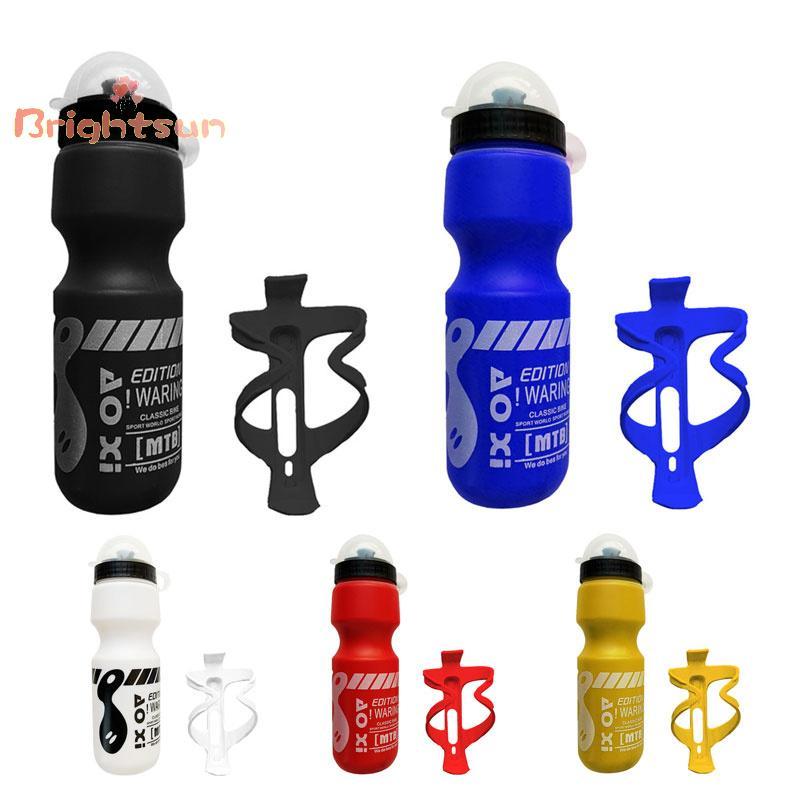 [BT-t] 750ML Mountain Bike Cycling Water Drink Bottle+Holder Cage Rack ใหม่