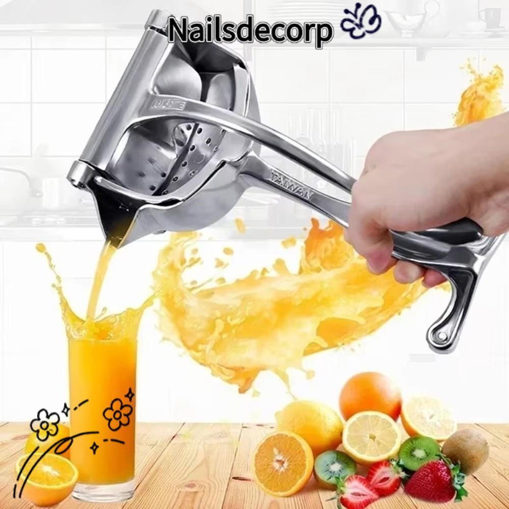 NAILSDECOR เครื่องคั้นน้ําผลไม้ด้วยตนเอง, Heavy Duty Hand Pressure Cast Iron Juicer, อลูมิเนียมแบบพก