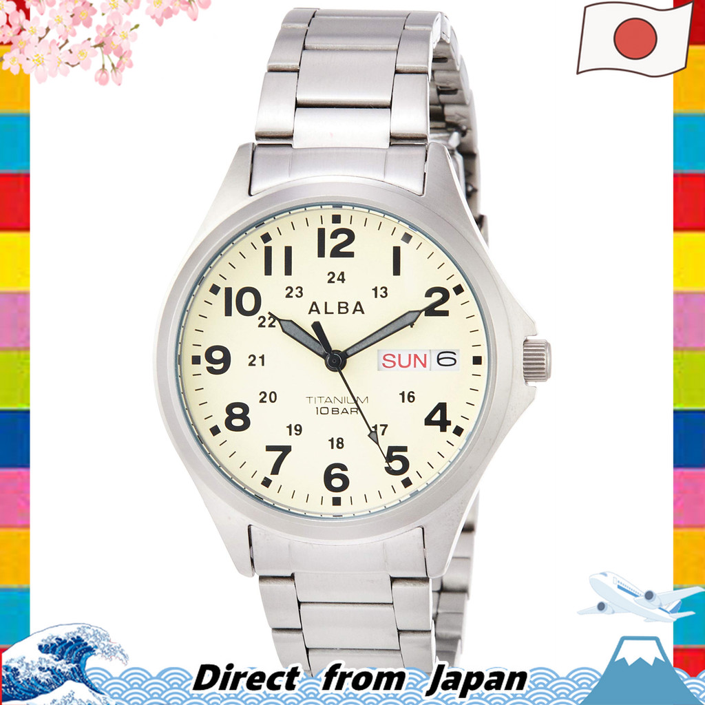 [นาฬิกา Seiko] Alba Quartz Titanium Sporty Reinforced Water Resistance for Daily Life (10 ATM) with 