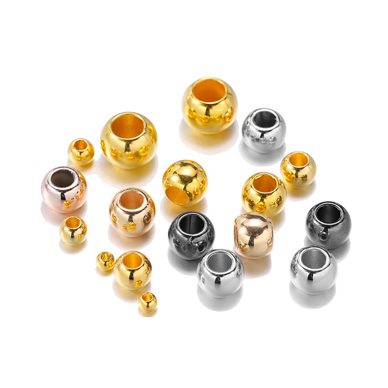 ลูกปัดสเปเซอร์ขนาดใหญ่ สำหรับทำสร้อยข้อมือและสร้อยคอด้วยตนเอง วัสดุแฮนด์เมด