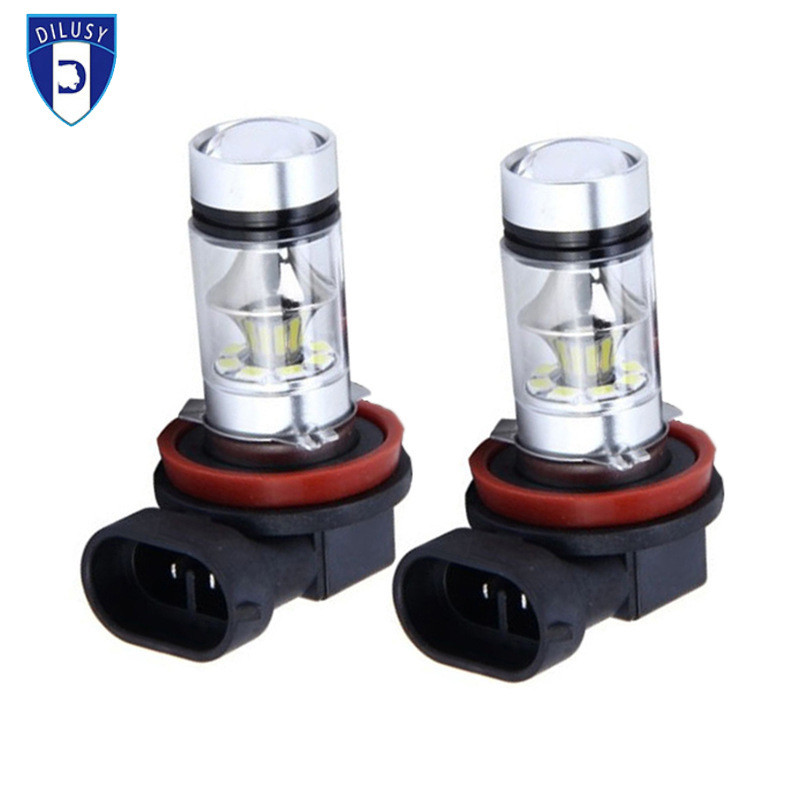 100WLED หมอก h3 Anti-Fog Light การปรับเปลี่ยนรถ H8 Highlight Concentrate H7 ทันทีเริ่มต้น H1 ไฟหน้า 