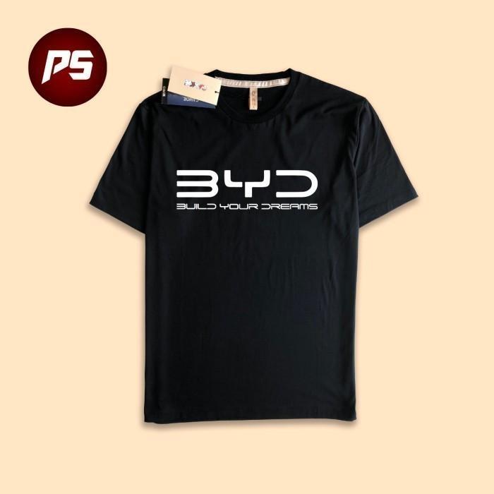 เสื้อยืด BYD Build Your Dreams ยานยนต์ ผ้าฝ้ายแท้ S-5XL สไตล์ลำลอง