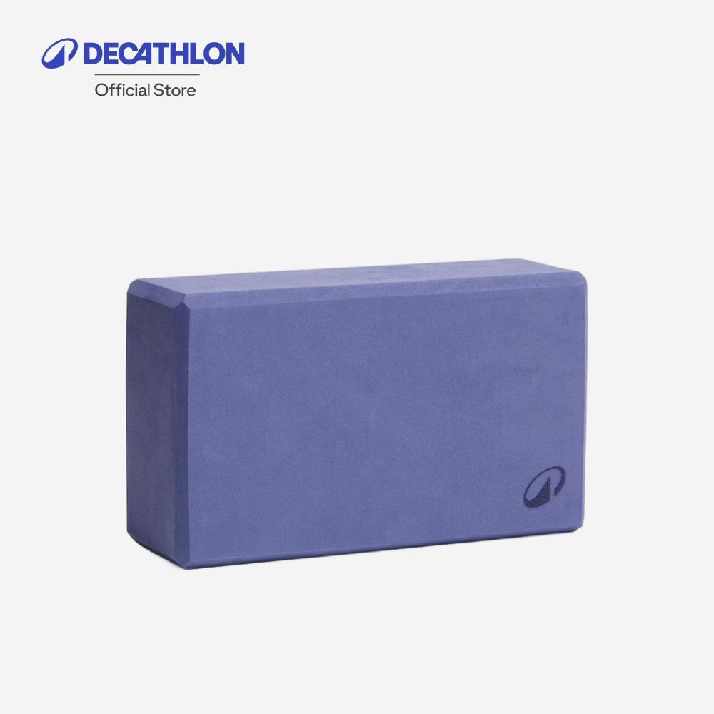Decathlon Foam Yoga Block บล็อกโฟมโยคะทำจากวัสดุรีไซเคิล 20% - Blue
