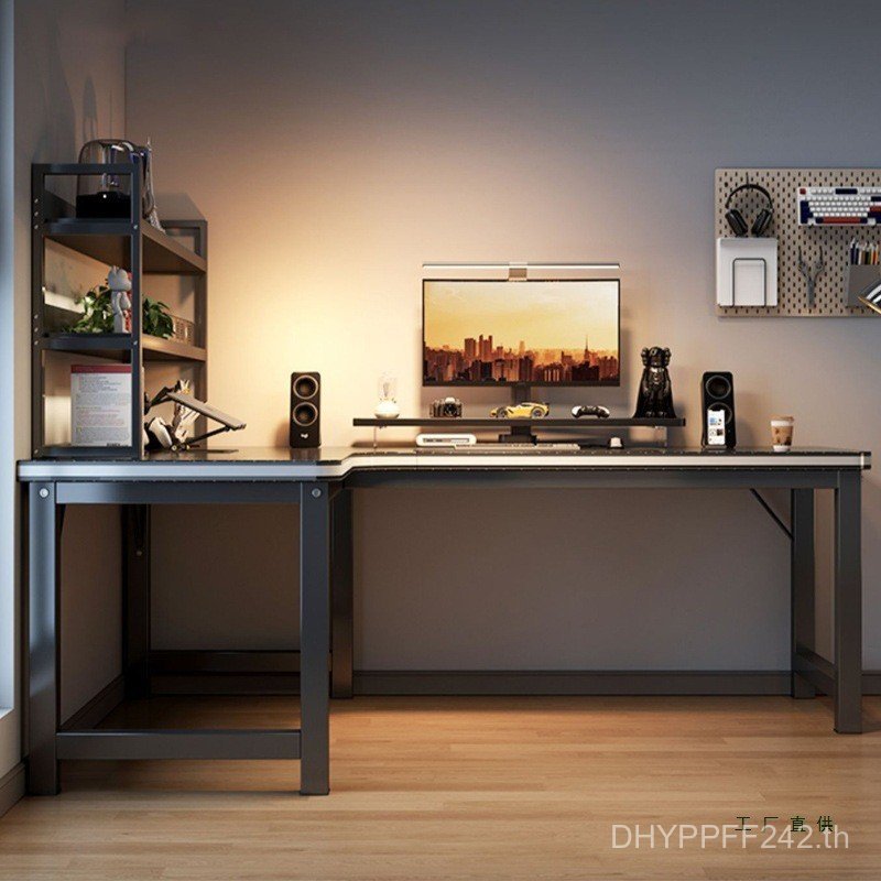 โต๊ะเรียนโต๊ะติดผนังด้านหลังคอมพิวเตอร์ Workbench มุมเดสก์ท็อปสํานักงานห้องนอนมุมชั้นวางหนังสือโต๊ะใ