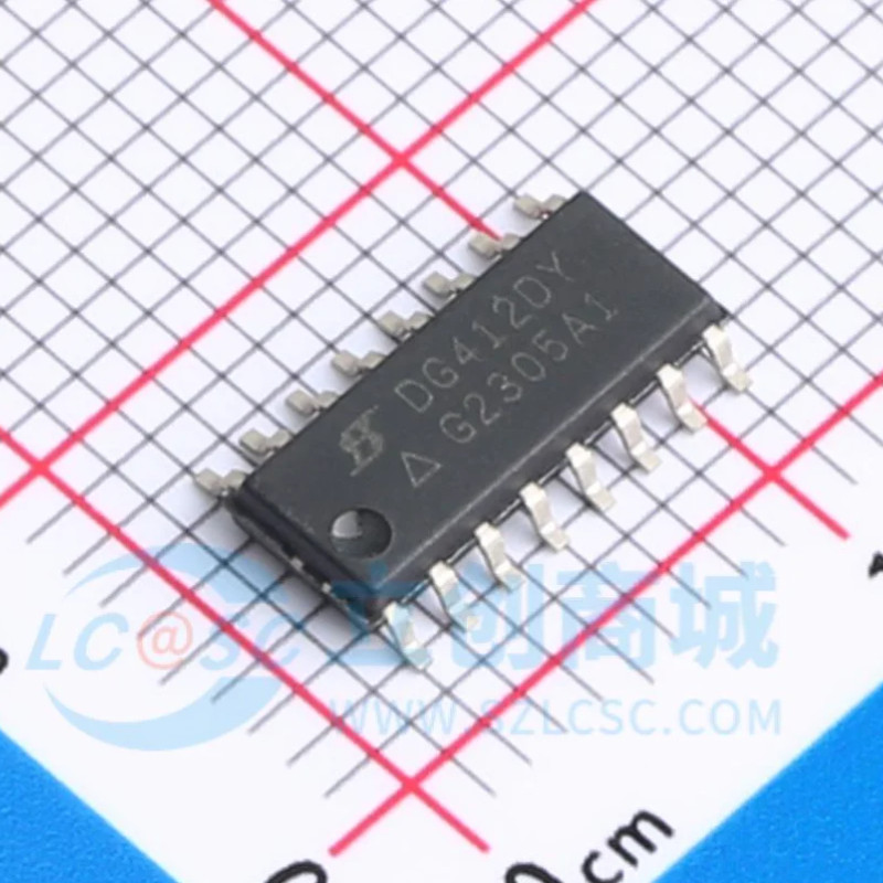 10pcs ของแท้ Dg412dy-t1-e3 Dg412dy อินเทอร์เฟซสวิทช์ชิป Sop-16
