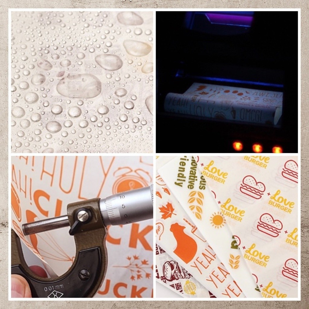 กระดาษห่อแซนวิช 100 แผ่น/แพ็ค กระดาษอบ กระดาษทอดไร้น้ำมัน กระดาษห่อแซนวิช กระดาษห่ออาหาร ทนอุณหภูมิสูง กันน้ำ ทนน้ำมัน - รูปที่ 5