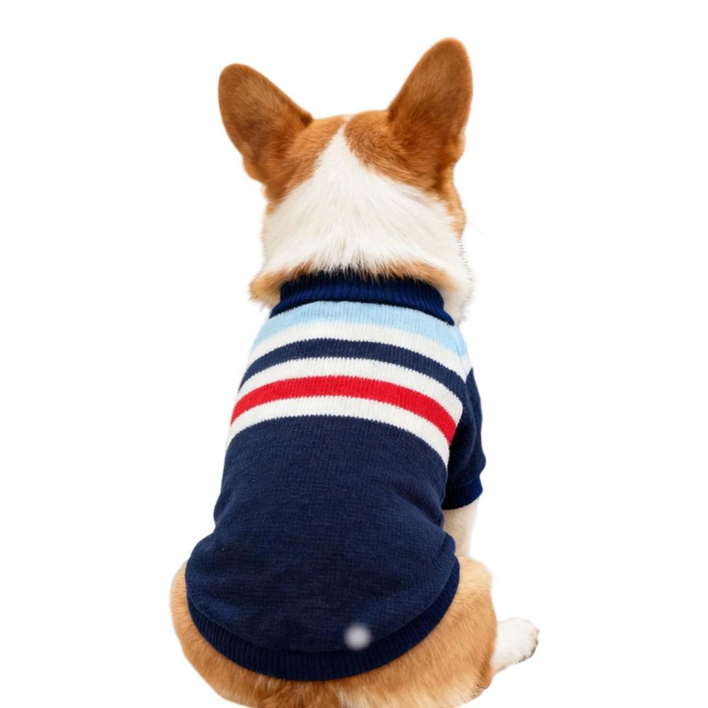 HITTIME 1.5-40 กก.เสื้อผ้าสุนัขฤดูหนาวที่อบอุ่นลูกสุนัขแมวเสื้อกันหนาวสําหรับขนาดเล็ก Medeium สุนัขขนาดใหญ่ถักเสื้อกันหนาว Pug Chihua Coat Bulldog Pullover สัตว์เลี้ยงเสื้อผ้า L5M1 - รูปที่ 4