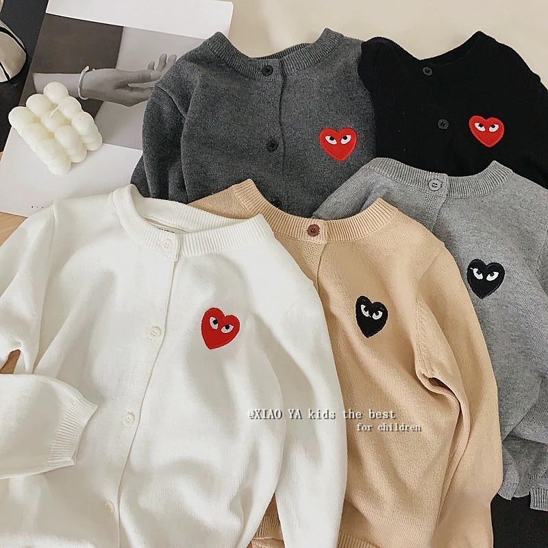 PRETTY BABY เสื้อคลุมเด็ก เสื้อคลุมคาร์ดิแกน เสือกันหนาวเด็ก งานปักลูกตา(1881)