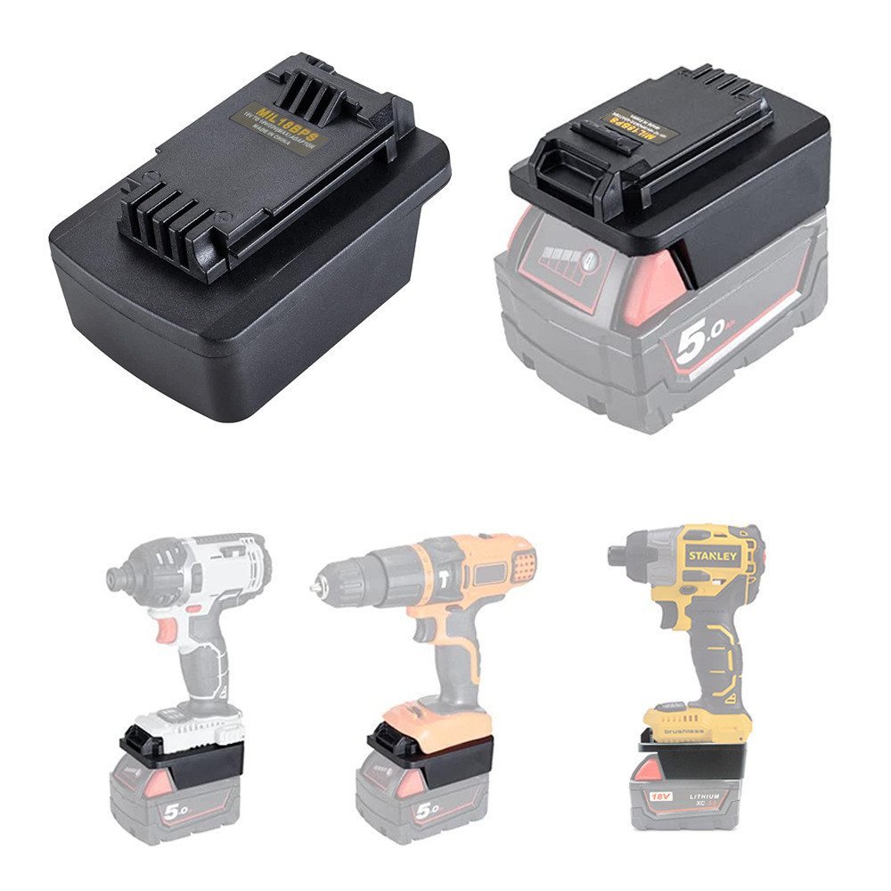 เครื่องมือ BPA 18V20V Waukee Mil Stanley to waukee18V ตัวแปลงแบตเตอรี่ Black & Decker M18m PQTR