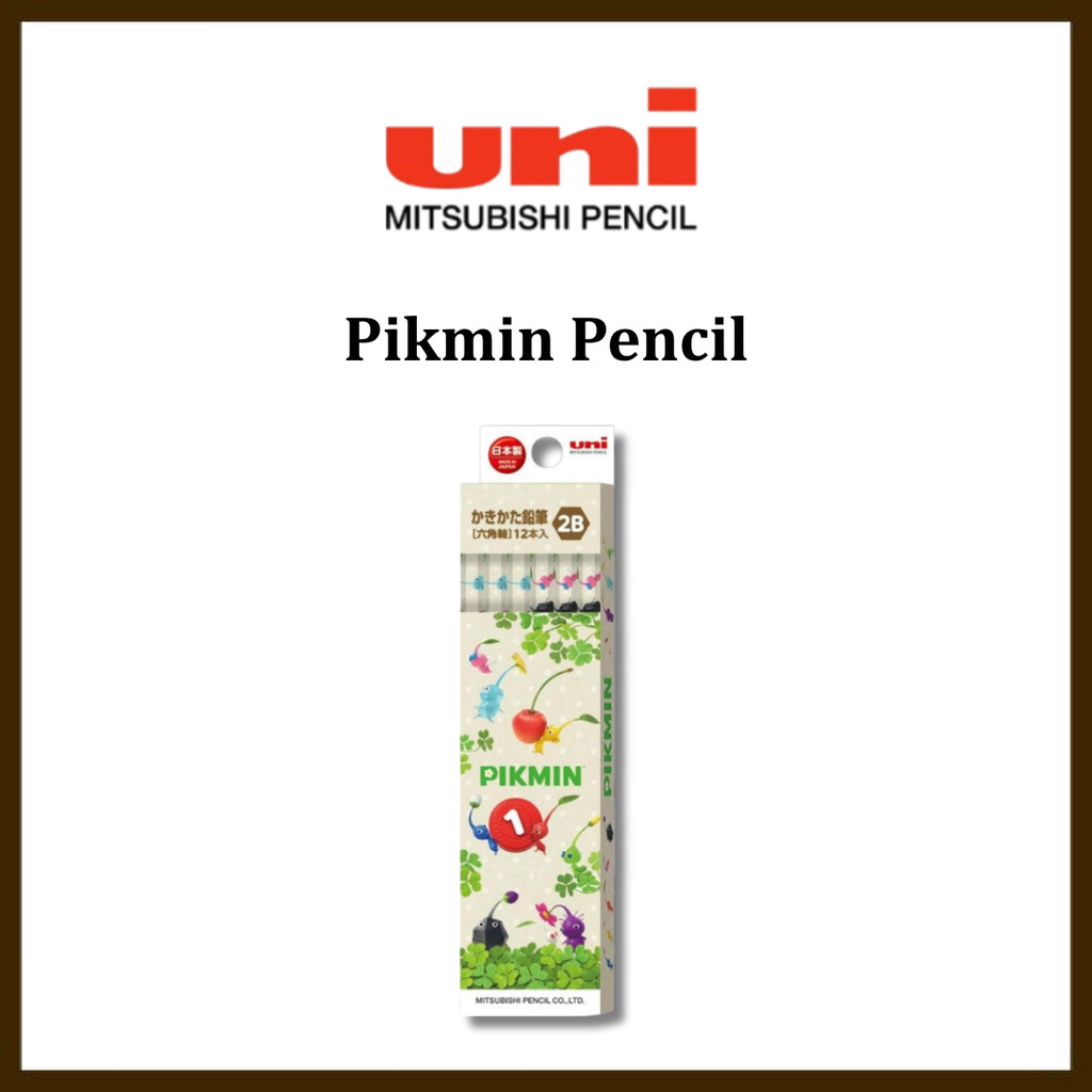 Mitsubishi Pencil Pikmin Pencil - 1 Dozen - Available in B, 2B, and 4B Grades - Paper Box K5652 Seri