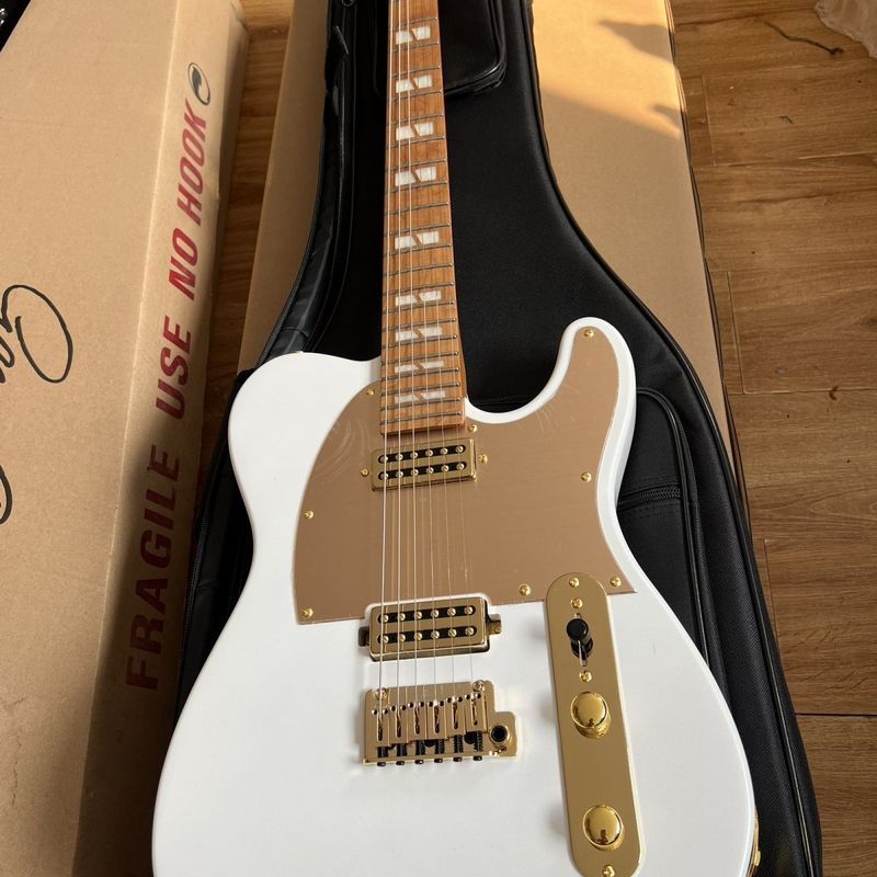 Keipro สไตล์ใหม่ KT170 กีตาร์ไฟฟ้า tel สไตล์เพิร์ลไวท์เริ่มต้น Entry ขั้นสูงสไตล์ g