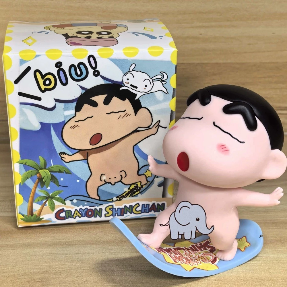 💥 จัดส่งจากประเทศไทย 💥Crayon Shin-chan Surfing คอสเพลย์ Bathe Action รูปอะนิเมะ COD สต็อกตุ๊กตาของเล่นสําหรับของขวัญเด็กคอลเลกชันเครื่องประดับรถบ้านเค้กตกแต่ง Gacha thumbnail 9