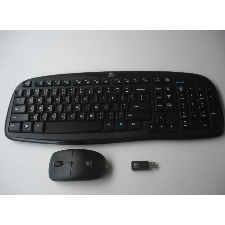 ชุดเมาส์คีย์บอร์ดไร้สาย Logitech MK250 2.4G ของแท้ เมาส์คีย์บอร์ดสําหรับเล่นเกม