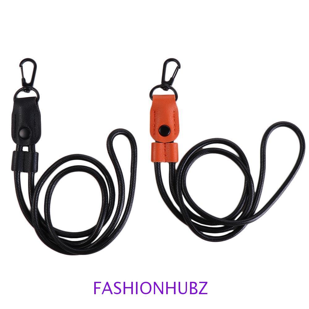 Fashionhubz เชือกเส ้ นเล ็ กพวงกุญแจหนังอุปกรณ ์ สํานักงาน ID ผู ้ ถือบัตรทํางานพวงกุญแจ Anti-lost ชื ่ อการ ์ ด Lanyard