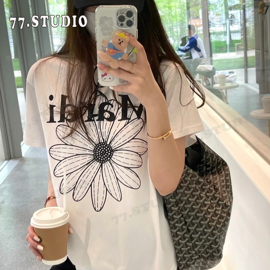 COD (กรุงเทพจัดส่งสินค้า)Mardi เสื้อยืดคอกลมแขนสั้นพิมพ์ลายฤดูร้อนสำหรับผู้หญิง – ทรงหลวม ลำลอง สบาย และเท่ ราคา ถูกที่สุด ดีลบีเคเค แกลเลอรีภาพที่ 8