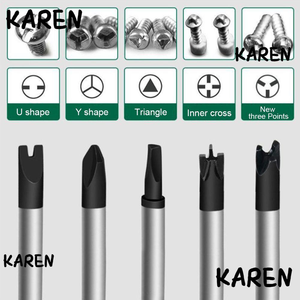 KARENGOODS ไขควงแฉกสามเหลี่ยมมัลติฟังก์ชั่นรูปทรงพิเศษ เครื่องมือช่าง